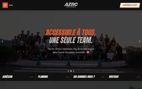 Aperçu du site Azurace Running Club