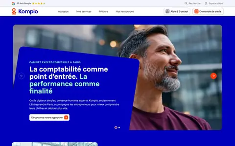 Aperçu du site Kompio